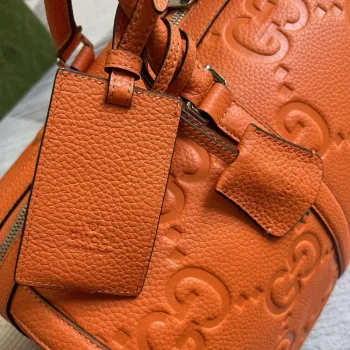 Gucci 725282 Jumbo GG Malá cestovní taška Oranžová