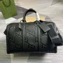 Gucci 725282 Jumbo GG Malá cestovní taška Černá