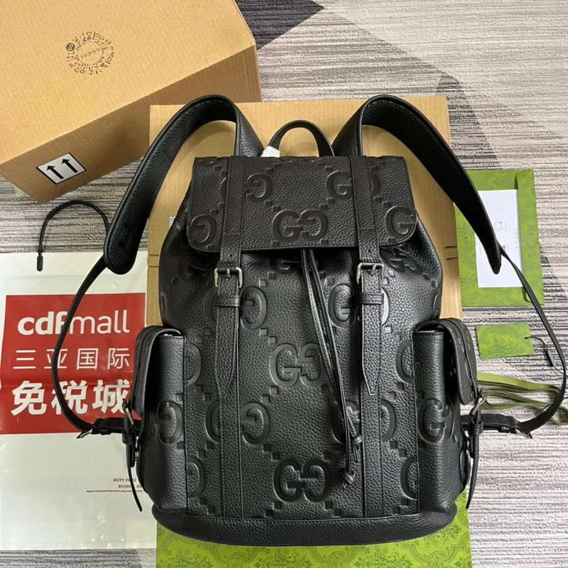 Gucci 625770 Jumbo GG Batoh Černý