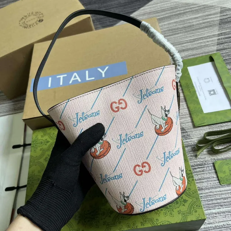 Gucci 752356 Dětská tištěná kabela na hlavu Růžová