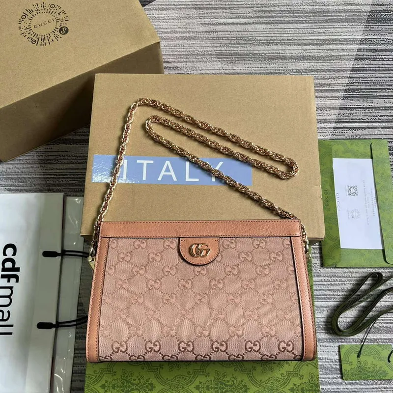 Gucci 503877 Ophidia GG Malá Kabela přes Rameno Růžová