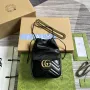Gucci 746433 GG Marmont Mini Bucket Bag Černá