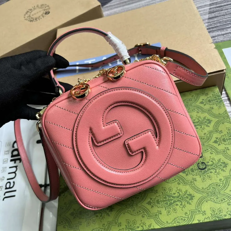 Gucci 744434 Gucci Blondie Taška s horním uchem Růžová
