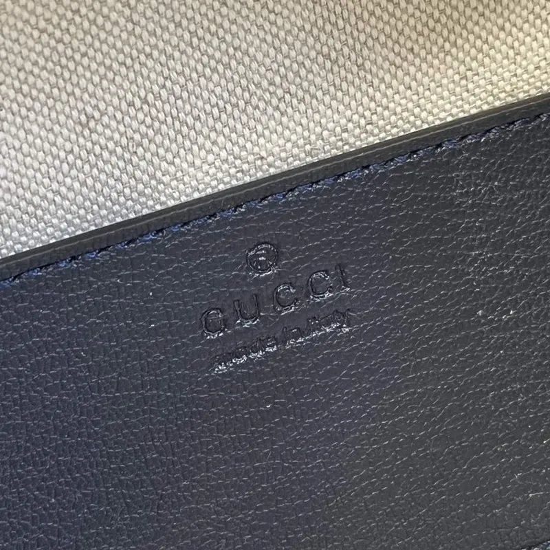 Gucci 744434 Gucci Blondie Taška s horním madlem Námořnická modrá