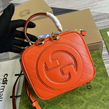 Gucci 744434 Gucci Blondie Taška s horním držadlem Oranžová