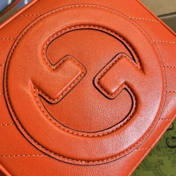 Gucci 744434 Gucci Blondie Taška s horním držadlem Oranžová