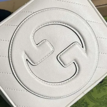 Gucci 744434 Gucci Blondie Taška s horním madlem Bílá