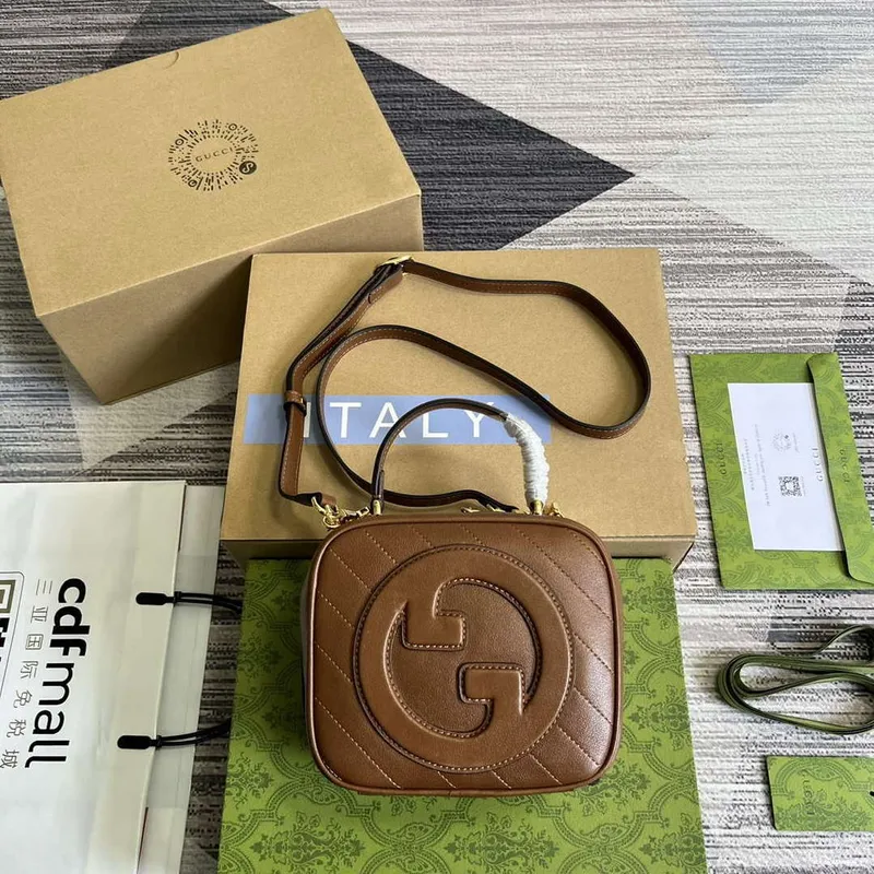 Gucci 744434 Gucci Blondie Taška s horní rukojetí Cuir