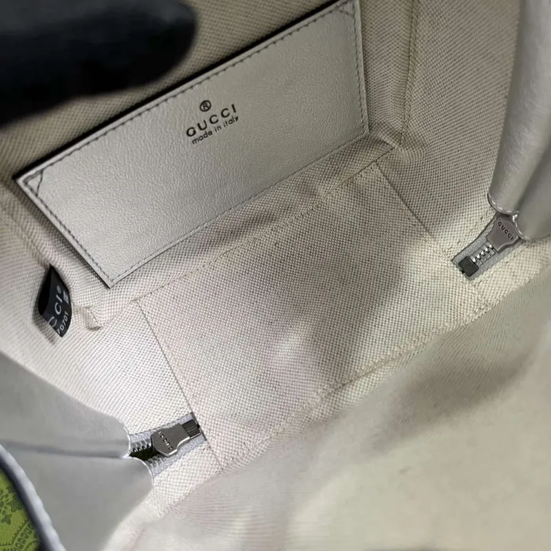 Gucci 744434 Gucci Blondie Taška s horním držadlem Stříbrná