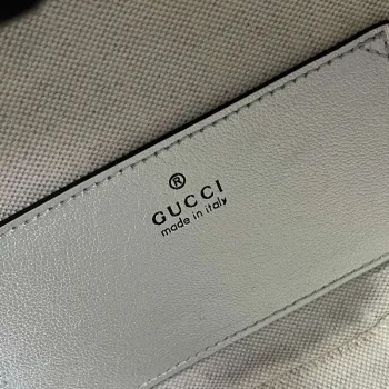 Gucci 744434 Gucci Blondie Taška s horním držadlem Stříbrná