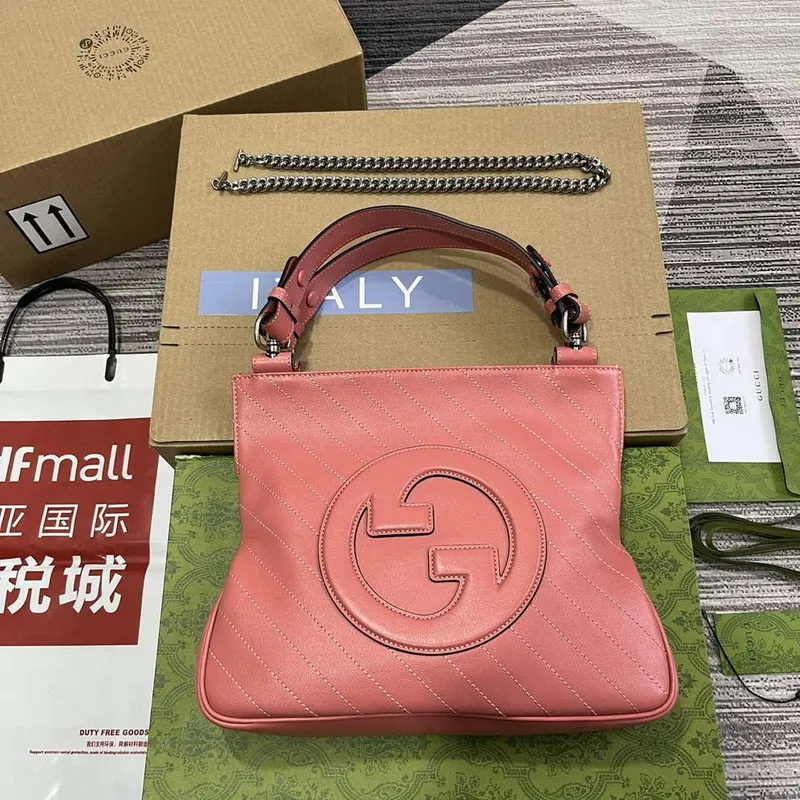 Gucci 751518 Gucci Blondie Malá Taška přes Rameno Růžová