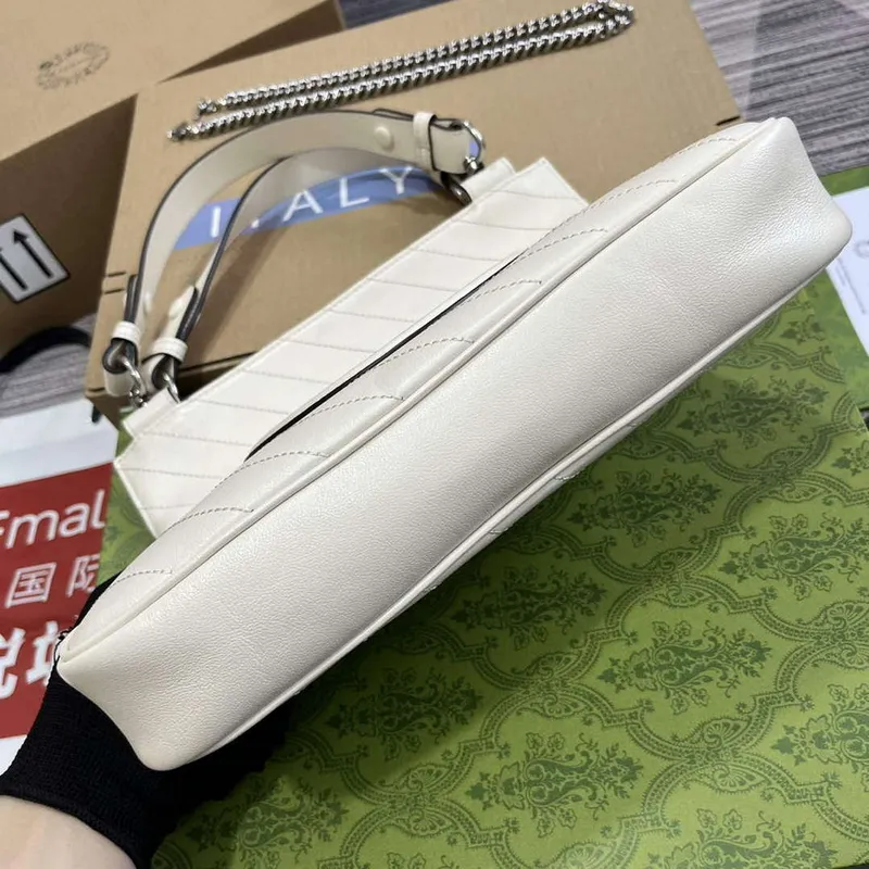 Gucci 751518 Gucci Blondie Malá Taška přes Rameno Bílá