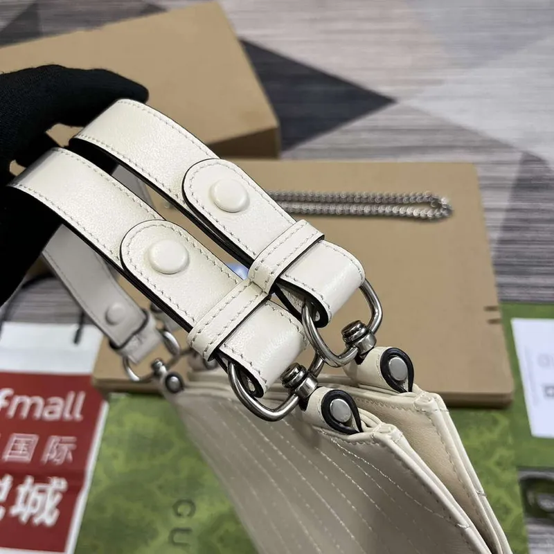 Gucci 751518 Gucci Blondie Malá Taška přes Rameno Bílá