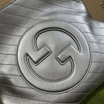 Gucci 751518 Gucci Blondie Malá Taška přes Rameno Stříbrná