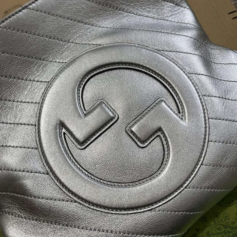 Gucci 751518 Gucci Blondie Malá Taška přes Rameno Stříbrná