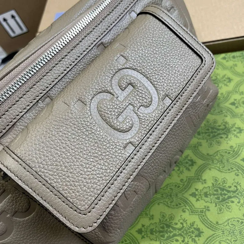 Gucci 645093 Jumbo GG Pásková taška Taupe