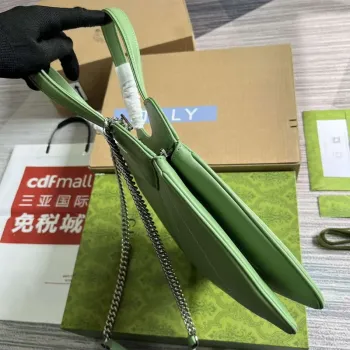 Gucci 745918 Petite GG Malá Taška Tote Světle zelená