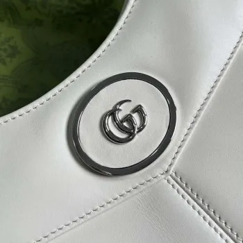 Gucci 745918 Petite GG Malá Taška přes Rameno Bílá