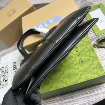 Gucci 745918 Petite GG Malá Taška přes Rameno Černá