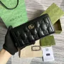 Gucci 723784 GG Matelassé Zip Around Peněženka Černá