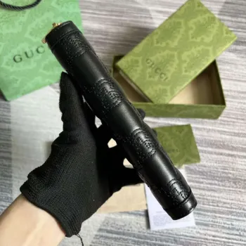 Gucci 723784 GG Matelassé Zip Around Peněženka Černá