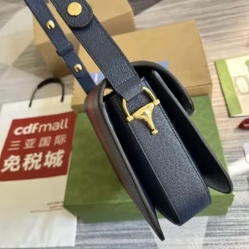 Gucci 602204 Adidas X Gucci Gucci Horsebit 1955 Malá taška Námořnická modř& Bílá