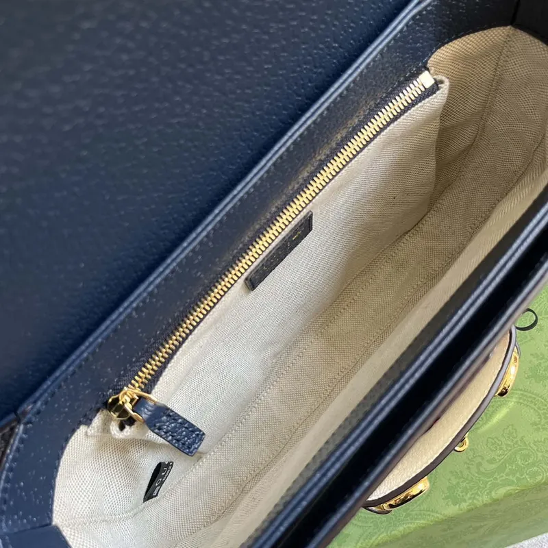 Gucci 602204 Adidas X Gucci Gucci Horsebit 1955 Malá taška Námořnická modř& Bílá