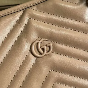Gucci 739684 GG Marmont Velká taška Rose beige