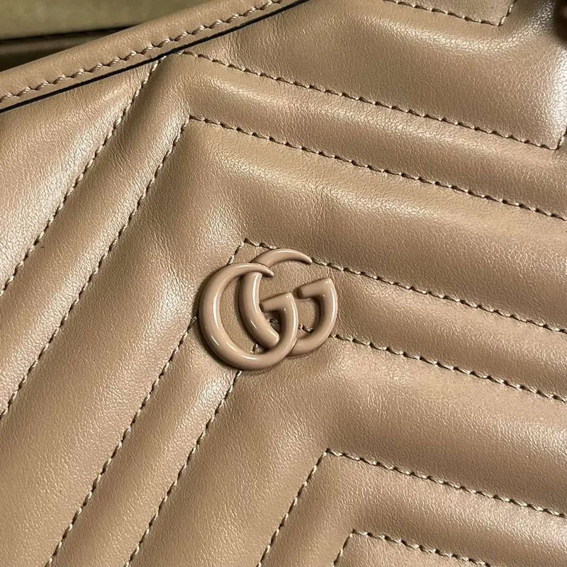 Gucci 739684 GG Marmont Velká taška Rose beige