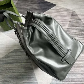 Gucci 725683 Velká taška přes rameno s tónovým dvojitým G šedá