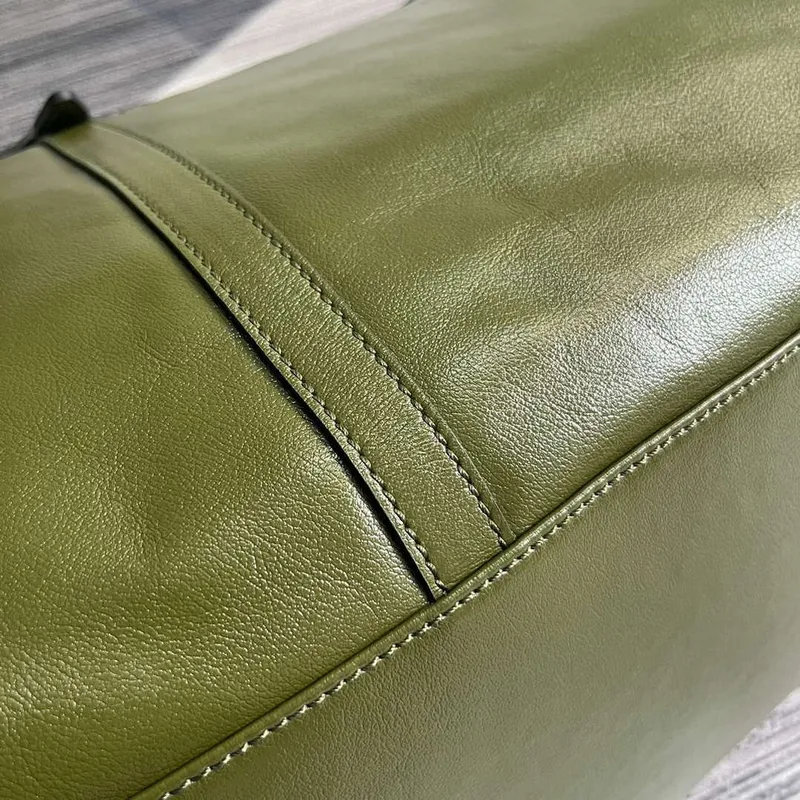 Gucci 725683 Velká taška přes rameno s tónovým dvojitým G lesní zelená