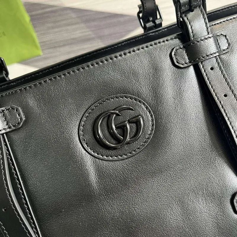 Gucci 725683 Velká taška s dvojitým G v černé barvě