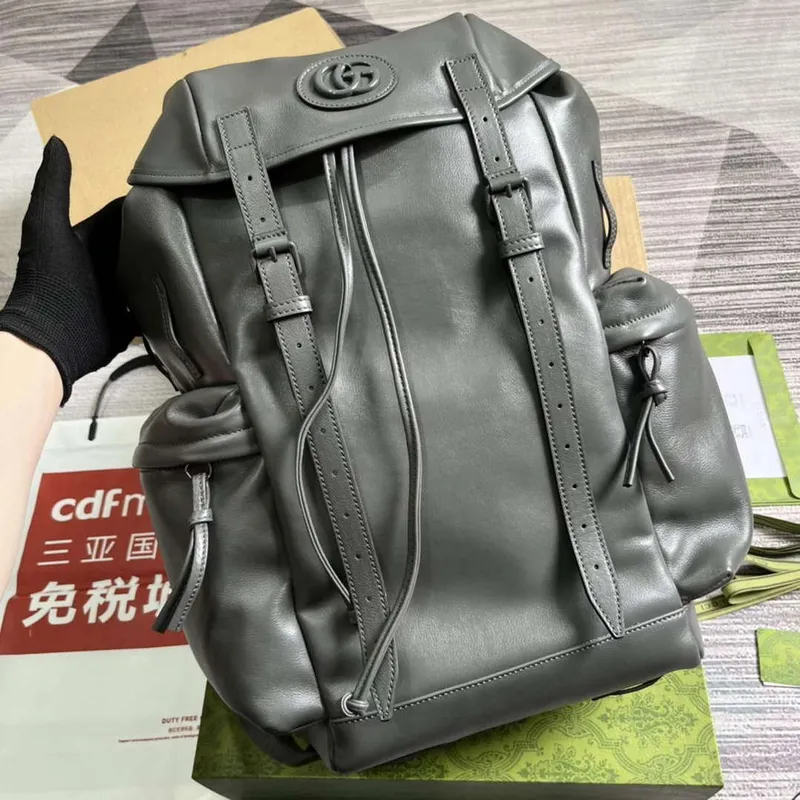 Gucci 725657 Batoh s tónovým dvojitým G šedý