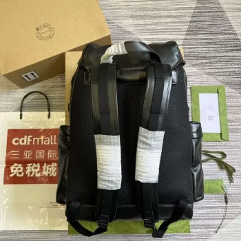 Batoh Gucci 725657 s tónovým dvojitým G černý