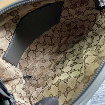 Gucci 725696 Kabelka přes rameno s tónovým Double G Šedá
