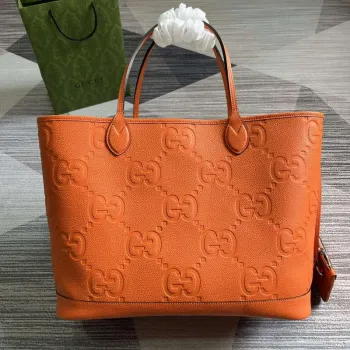 Gucci 726755 Jumbo GG velká taška přes rameno oranžová