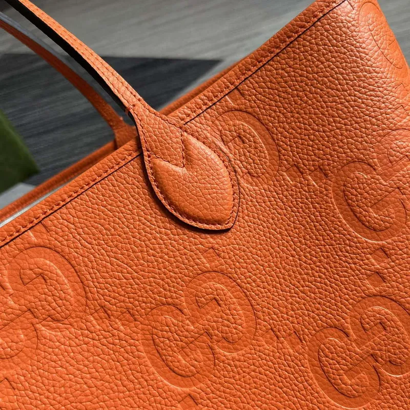 Gucci 726755 Jumbo GG velká taška přes rameno oranžová