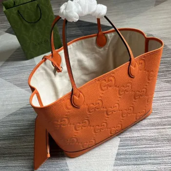 Gucci 726755 Jumbo GG velká taška přes rameno oranžová