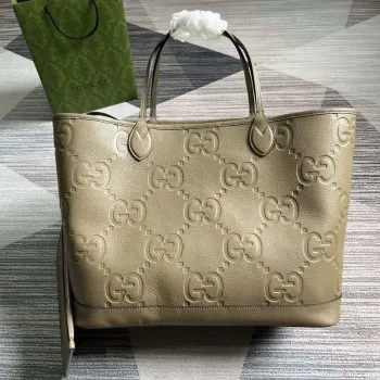 Gucci 726755 Jumbo GG velká taška přes rameno Taupe