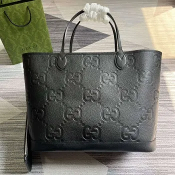Gucci 726755 Jumbo GG velká taška přes rameno černá