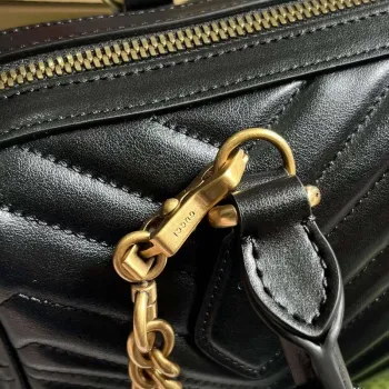 Gucci 746319 GG Marmont Malá kabelka s horním uchem Černá