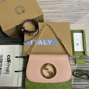 Gucci 699268 Gucci Blondie Kabelka přes rameno Světle růžová kůže