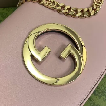 Gucci 699268 Gucci Blondie Kabelka přes rameno Světle růžová kůže