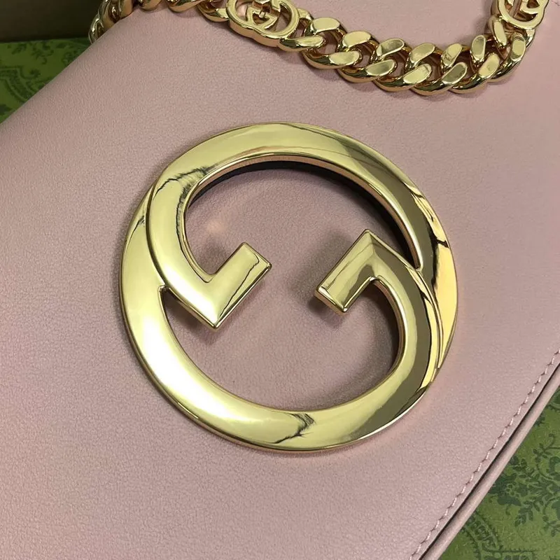 Gucci 699268 Gucci Blondie Kabelka přes rameno Světle růžová kůže