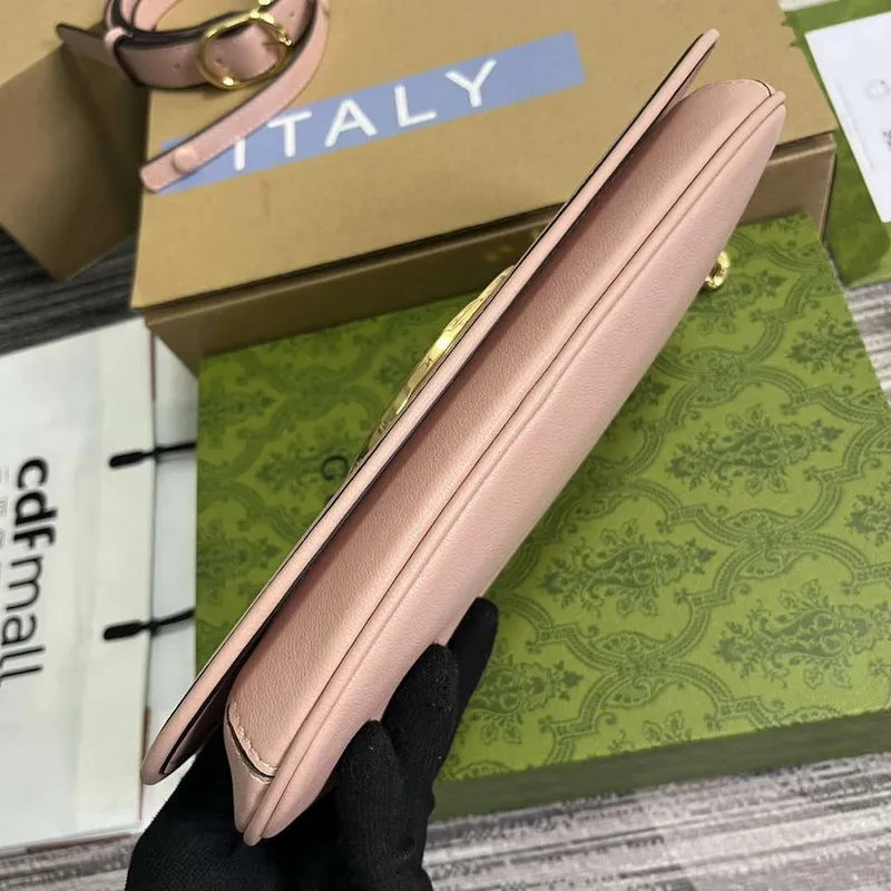 Gucci 699268 Gucci Blondie Kabelka přes rameno Světle růžová kůže