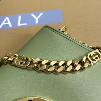 Gucci 699268 Gucci Blondie Kabelka přes rameno Světle zelená kůže