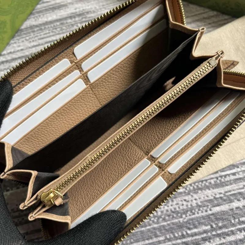 Gucci 750458 zipová peněženka s propleteným G hadím mašlí v růžové béžové barvě