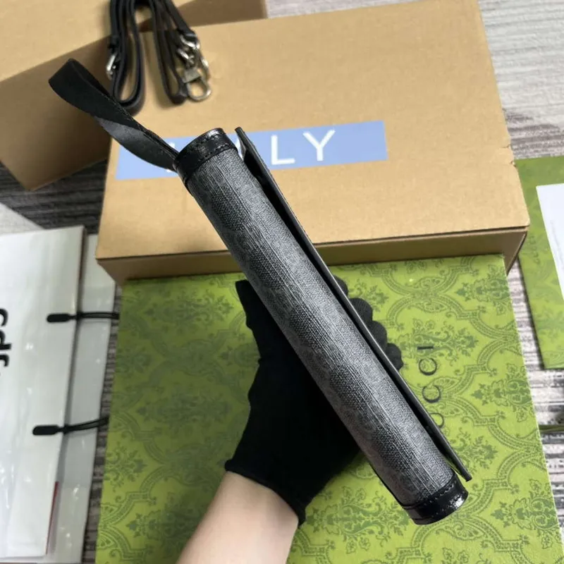 Gucci 724358 GG Kabelková peněženka Černá