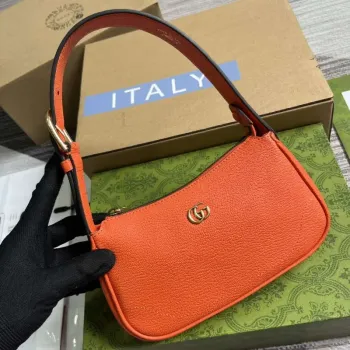Gucci 739076 Mini ramenní taška Aphrodite oranžová