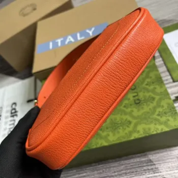 Gucci 739076 Mini ramenní taška Aphrodite oranžová